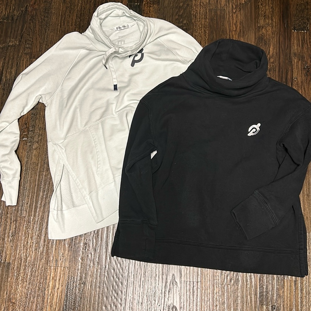 Peloton Hoodies (Baby Blue and Black) size L